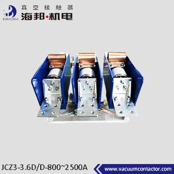 3.6kV 3 Phase Vacuum Contactor Medium Voltage For AC 50 - 60Hz Power Systems