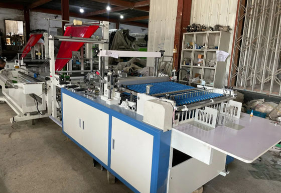 3.5KW Three Side Sealing Zipper Bag Making Machine High Speed 120pcs/Min
