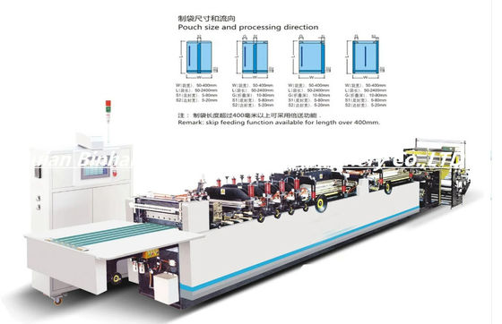 35KW Full Automatic Three Side Sealing Bag Making Machine With PLC Control System